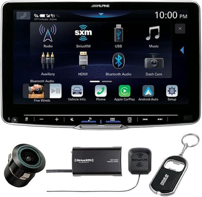 Alpine Halo9 ILX-F509 9" Digital Multimedia Receiver (Does Not Play Discs) with Back-Up Bullet Camera and SiriusXM Tuner