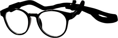 G002 Dog Pet Clear Lens Costume Glasses Small to Medium Breeds 12LBS~30LBS Prop Photoshoot Sunglasses (Panto Black-Clear)