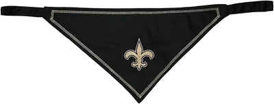 Pets First NFL New Orleans Saints TIE Bandana, Size Small/Medium. Dog Bandana Scarf Bib for Pet Cat Dog. The Ultimate Game-Day, Party Bandana