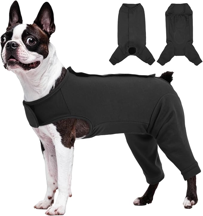 Kuoser Dog Surgery Suit for Back Legs, Dog Rear Leg Sleeve to Stop Licking, Female Spay Recovery Suit for Dogs After Surgery, Pet Puppy Surgical Pants Onesie for Abdomen Wounds Skin Disease