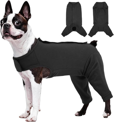 Kuoser Dog Surgery Suit for Back Legs, Dog Rear Leg Sleeve to Stop Licking, Female Spay Recovery Suit for Dogs After Surgery, Pet Puppy Surgical Pants Onesie for Abdomen Wounds Skin Disease