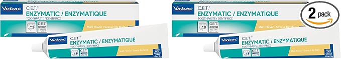 Virbac C.E.T. Enzymatic Toothpaste, Malt Flavor, 2.5 oz (Pack of 2)