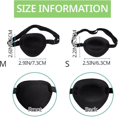 MANON ROSA Dog Eye Patch - Single Eyepatch Protective Eye Cover for Small Medium Large Dogs Cats with Canine Eye Injuries After Surgery Wounds Doggie Missing Eye (Small)