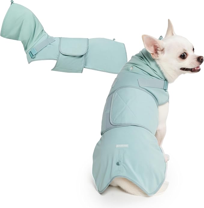 Spark Paws Anxiety Relief Vest for Dogs – Gentle Compression Dog Anxiety Suit, Calming Wrap for Separation Anxiety, Thunder, Fireworks, Suitable for Small Medium and Large Breeds - Teal - Size S