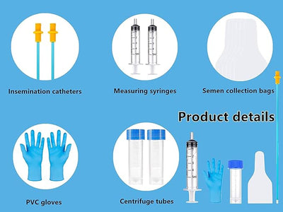 10 Set AI Artificial Insemination Dog Breeding Kit, Canine Breeding Kit, Dog Insemination Breeder Kit, Disposable Canine Artificial Insemination, Canine Breeding Supplies (15.7 inch,Large Breeds) L