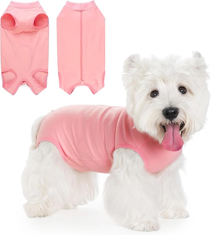 Coppthinktu Dog Surgery Recovery Suit for Dogs After Surgery Female, Dog Onesie Neuter Puppy Spay Shirts, Post-Op Bodysuit Pajamas Anti Licking Abdominal Wounds Cone Alternative
