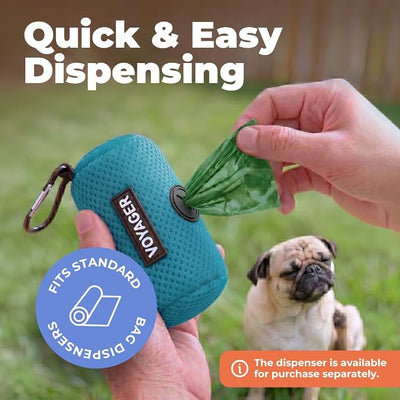 Best Pet Supplies Dog Poop Bags for Waste Refuse Cleanup, Doggy Roll Replacements for Outdoor Puppy Walking and Travel, Leak Proof and Tear Resistant, Thick Plastic - Green (Unscented), 150 Bags