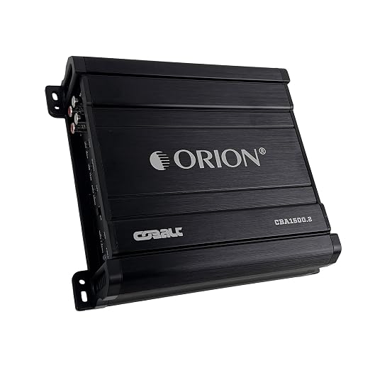 Orion Cobalt CBA1500.2 1500W Max 2-Channel Class A/B Car Audio Amplifier | High Efficiency, 250W RMS, 2/4 Ohm Stable, Adjustable Low/High Pass, Bass Boost, MOSFET Power Supply