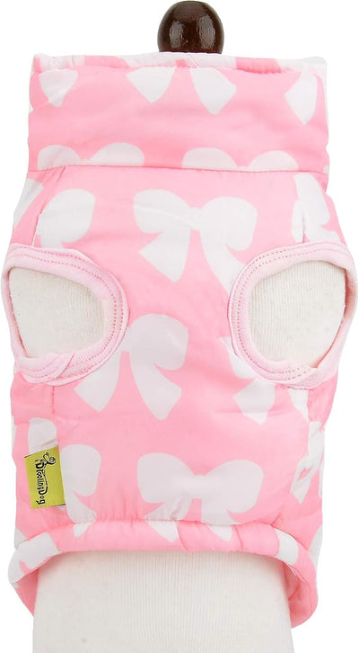 SMALLLEE_LUCKY_STORE New Various Pet XXS XS Cat Dog Soft Padded Vest Harness Small Toy Dog Clothes Pink Bow XL, Model: BFL052-Pink-XL