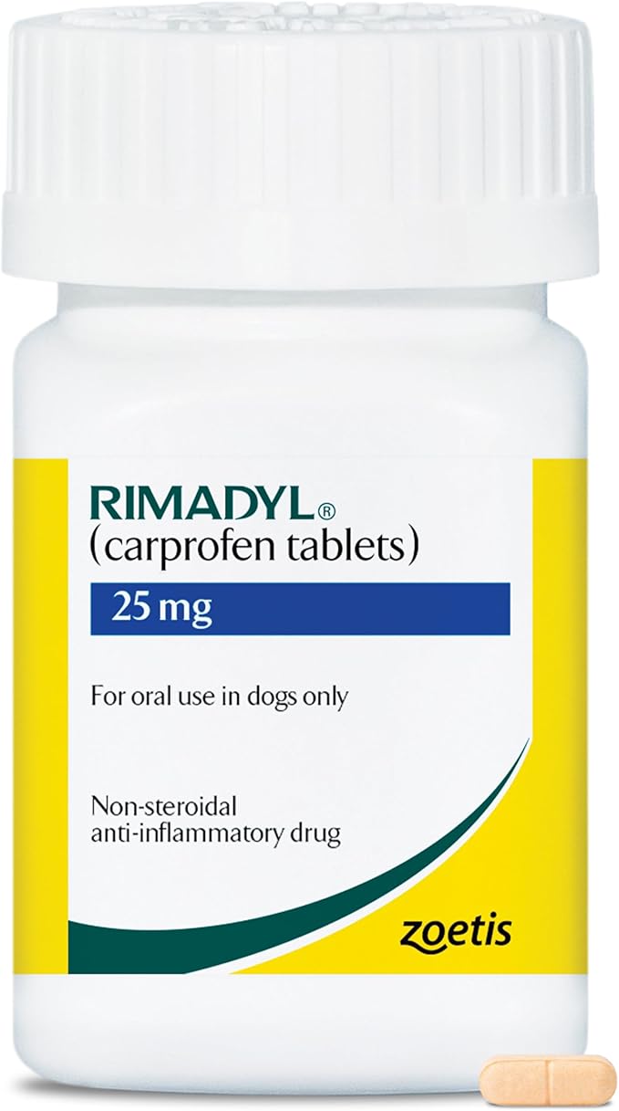 Rimadyl (carprofen) for Dogs, 25 mg, 180 Caplets