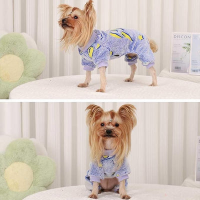 Sebaoyu Dog Pajamas for Small Dogs, Glow in Dark Tie Dye Unicorn Sweater, Super Soft Velvet Material Chihuahua Yorkie Tiny Clothes Outfits(X-Small,Rocket)