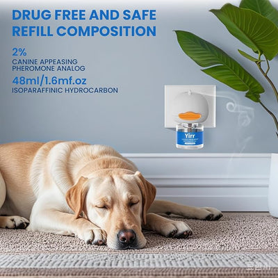 Dog Calming Diffuser Refills, Puppy Pheromones Calming Diffuser, Relaxing Pheromone for Dogs Relief Stress Anxiety Fighting Scratching Barking, Fit All Common Diffusers Plug in, 6 Pack(48ml)