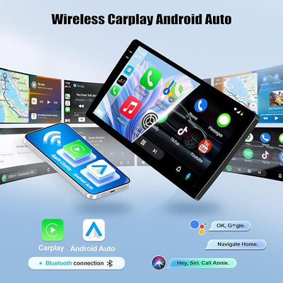 4G+64G Andriod Car Radio for Nissan Rogue 2007-2015 with CarPlay Android Auto 9 Inch Incell Touch Screen with GPS Navigation WiFi Backup Camera Mic
