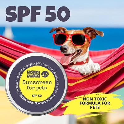 Pet Sunscreen Balm, SPF 50, 15ml Tester, Zinc Oxide Free, Lick-Safe, Water-Resistant, for Dogs, Cats & Sensitive Skin