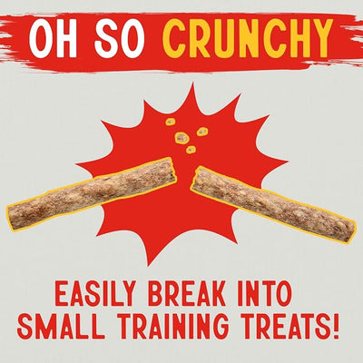 Canine Chews 5" Munchy Rawhide Sticks for Small Dogs Munchy Dog Snack Sticks 100 Pack (Chicken)