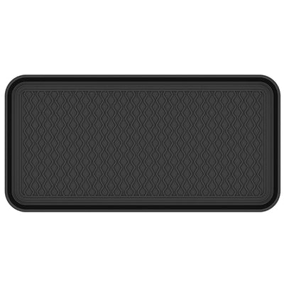 Ottomanson 15" x 30" Multi-Purpose Boot Tray – Waterproof Shoe & Pet Feeding Spill Tray, Litter Box & Pee Pad Holder, Painting & Planting Mat, 1.2" Raised Edge Floor Protection