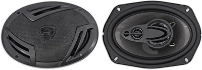 Rockville Pair RV69.4A 6x9 4-Way Car Speakers 1000 Watts Bundle with METRA 82-3004 6x9 Speaker Adapter Bracket Plate & METRA 72-5600 Speaker Wire Harness Connector Compatible with Ford (3 Item)