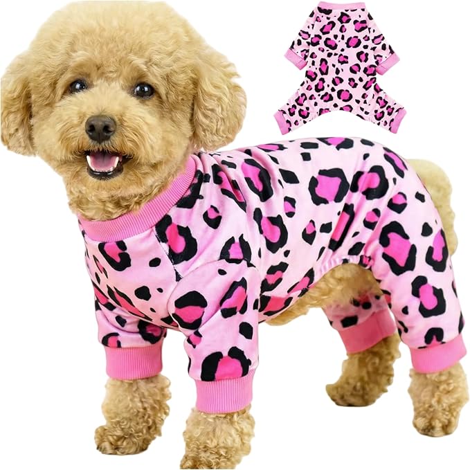 Vet-Approved Dog Pajamas Onesie for Large Medium Dog Pjs, Ultra-Premium Hypoallergenic Polyester, Lightweight, Breathable & Won't Overheat, Gentler on Skin, Size 3XL (Pet: 26-33lbs)