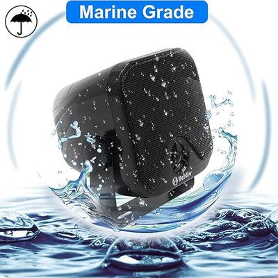 Herdio 4 Inches Heavy Duty Waterproof Boat Marine Bluetooth Speakers Surface Mounted for Camper Skid Steer ATV UTV RZR Golf Cart Tractor