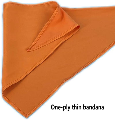 Orange Dog Bandana Chiffon Solid Color Dog Scarf for Small Medium Large Dogs