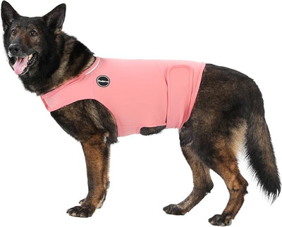 Dog Anxiety Jacket, Skin-Friendly Dog Calming Shirt - Dog Coat for Thunder, Fireworks, Vet Visits and Separation - Keep Pet Calm Without Medicine & Training, Anti Anxiety, Pink, Small