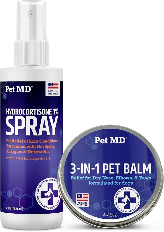Pet MD Hydrocortisone Spray & 3-in-1 Pet Balm