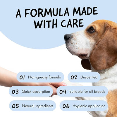 Belly Snout & Paw Cream for Dogs (1.7 oz) - 100% Natural Lick Safe Moisturizer, Soother & Protector for Cracked Paws, Snow & Salt - Fragrance Free - Elbows, Paws & Snout Soother for Dogs
