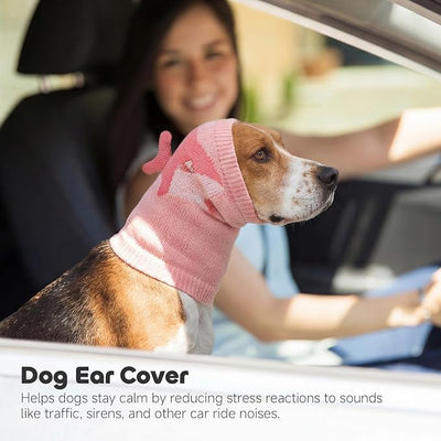 Nanaki Soft Dog Ear Muffs Noise Protection for Thunder Fireworks Dog Ear Cover for Grooming Bath,Comfort Calming No Shake Ear Wraps for Dogs Hematoma,Snoods for Eating Drinking with Cute Shark