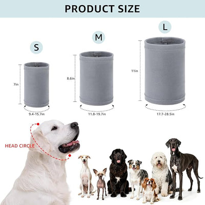SCENEREAL Dog Calming Band Hoodie No Shake Ear Wraps Muffs, Anxiety Relief Quiet Dogs Head Covers, Noise Protection Grooming Thunder Christmas Fireworks Bathing Drying
