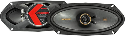 KICKER 51KSC41004 KS-Series 4x10 Coaxial Speakers with .5" tweeters, 4-Ohm, Pair
