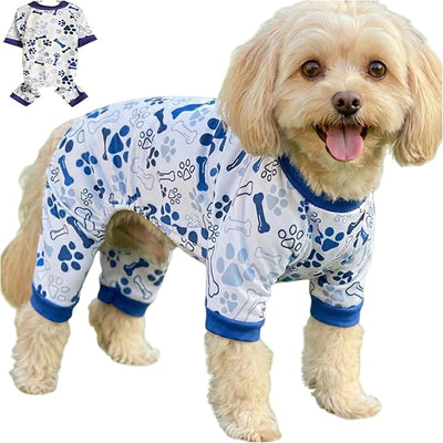 Dog Pajamas & Onesie for Small Medium Dogs, Ultra-Premium Pjs XL | Vet-Approved Hypoallergenic Polyester, Lightweight, Breathable & Won't Overheat, Gentler on Skin, Size XL (Pet: 14-18lbs)
