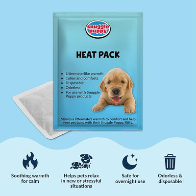 Snuggle Puppy Original Heartbeat Puppy Toy with Real-Feel Pulse and Heat Pack, Plush Comfort Dog Toy for Crate Training, First Nights, and Sleep