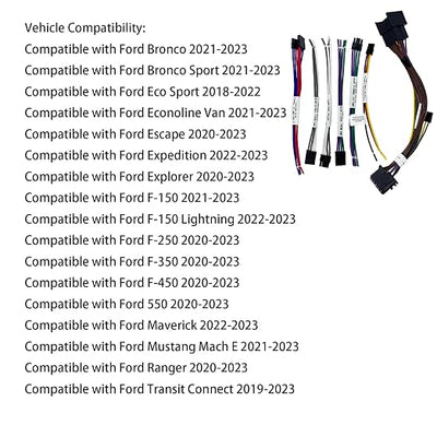 Audio Integration T-Harness LPHFD31 Compatible with Ford Non-Amplified Vehicles 2018-2023 Front and Rear Speaker Leads