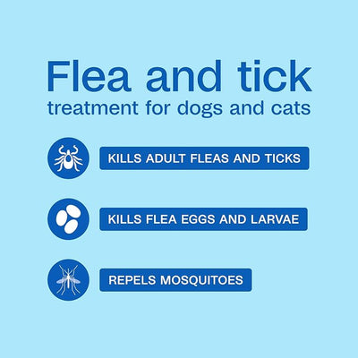 ADAMS Plus Flea and Tick Spray for Dogs & Cats, Kills Fleas and Ticks, Repels Mosquitoes, Prevents Infestations up to 2 Months, Treatment for Dogs, Cats, Puppies & Kittens, 32 Fl Oz