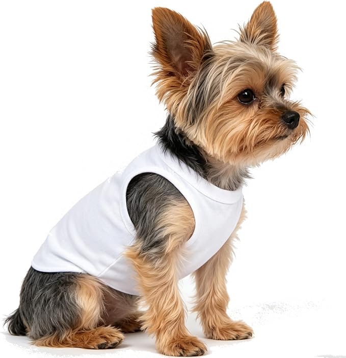 Dog Vest Dog Shirt Cotton Soft Breathable Pet Clothes Comfortable Daily Wear Outdoor Activity Outfit for Puppies Adult Dogs Easy to Put On Skin-Friendly