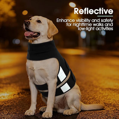 Kuoser Calming Vest for Dogs Anxiety, Adjustable Anxiety Wrap Jacket for Small Medium Large Dogs, Soothing Compression Shirt for Fireworks Thunderstorms Separation Anxiety Travel, XL