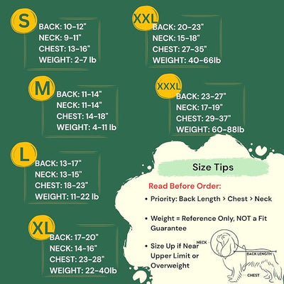 Dog Recovery Suit for Surgery – Soft Cotton Anti-Lick Onesie for Pets, E-Collar Alt for Abdominal Healing, Full Body Protective Shirt - Please Check Size Chart Carefully (XXX-Large)
