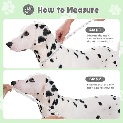 Avont Dog Cone Alternative, Adjustable Soft Comfy Foldable E Cones for Medium Large Dogs After Surgery, Escape-Proof Elizabethan Collar for Surgical Wound Recovery Stop Licking -Star(S)