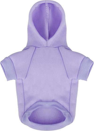 Comfortable Polycotton Dog Hoodie: Soft, Lightweight Puppy Vest for Small and Large Dogs, Highlighting the Heartfelt 'I Only Love My Bed, My Mama, I'm Sorry' Slogan Print Purple X-Large
