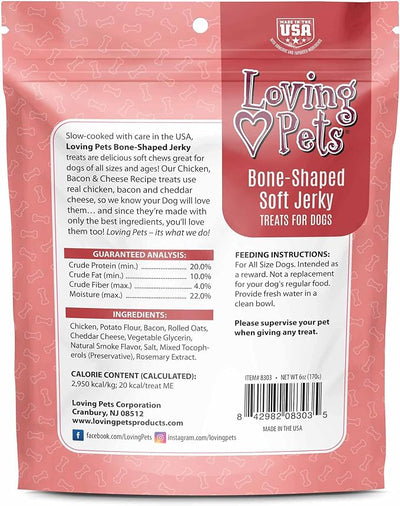 Loving Pets Soft Jerky Dog Treats – Real USA-Sourced Meat Dog Snacks for Training, Puppies & Everyday Reward – Soft, Chewy Dog Treats for Small, Medium & Large Dogs – Wheat & Corn Free