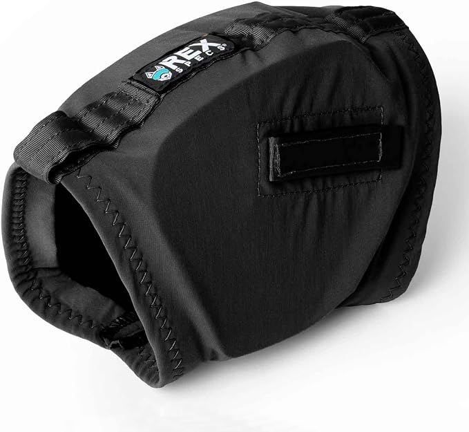 Rex Specs Ear Pro | Noise Cancelling Ear Wraps for Dogs | Dog Ear Muffs Noise Protection (03, Black)
