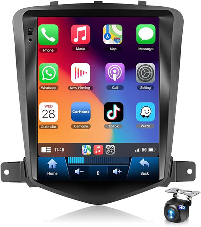 6+128G Car Radio Stereo for Chevrolet Cruze J300 2009-2014 Android Wireless CarPlay Android Auto,9.7 inch IPS Touchscreen Car Stereo Bluetooth5.0,GPS,WiFi,SWC,59UI,32EQ DSP+HD Backup Camera