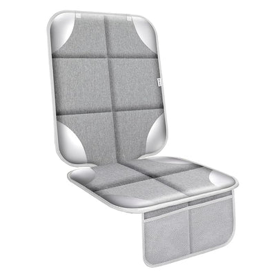 Meolsaek Car Seat Protector for Child Car Seat, Durable 600D Fabric Waterproof Car Seat Cover with Thick Pad Non-Slip Backing，No Imprints (Silver Gray-1 pc)