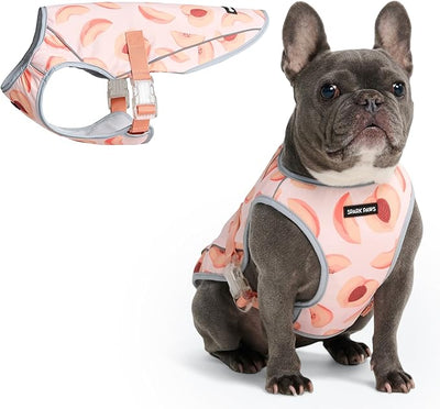 Spark Paws Dog Cooling Vest - SPF 50 UV Sun Protection - Summer Heat Relief Gear for Dogs, Lightweight, Evaporative Cooling - Dog Anxiety Relief Vest During Hot Days - Peaches - Size 2XL