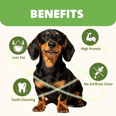 MON2SUN Dog Treats, 40 Count, 4–4.5 Inch Chicken Wrapped Rawhide Sticks, Triangle Shape Chews for Small Dogs & Puppies, 18.34 oz