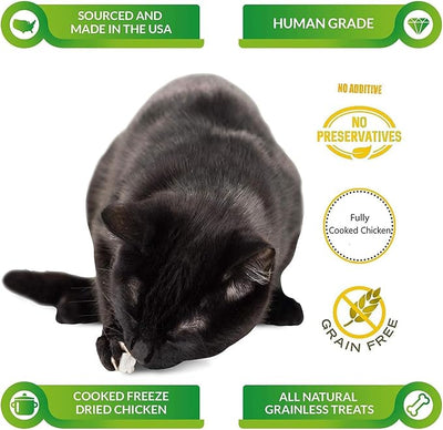 Life Essentials by Cat-Man-Doo | Chicken Littles - 2 Pack of 5oz Bags | Freeze Dried Chicken Cat & Dog Treats | Healthy, Single Ingredient, Training Treats, High Protein