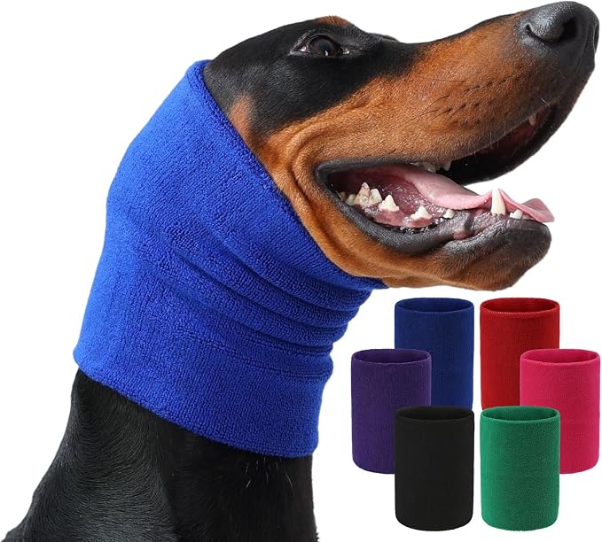 Dog & Cat Calming Hoodie - Anxiety Relief Ear Protector, Noise-Canceling Head Cover for Grooming, Bath, Force Drying, Thunder & Fireworks