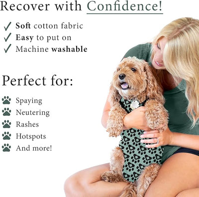 BellyGuard Dog Surgery Recovery Suit, Post-Op Dog Recovery Suit for Female Spay & Male Neuter, Comfy Onesie for Pets, Surgical Body Cover for Canine Healing Support
