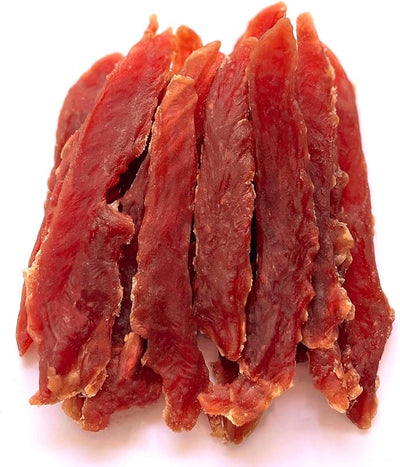 Hubert Pet Duck Jerky Dog Treats, Grain Free, High Protein, Low Fat, 1 lb