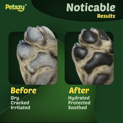 Petazy Dog Paw Balm – Metro Guard Formula for Hot Pavement, Pollution & City Surfaces | Lick-Safe, Natural Shield with Beeswax, Aloe Vera & Vitamin E | Paw & Nose Balm for Dogs & Cats, 2.1 oz